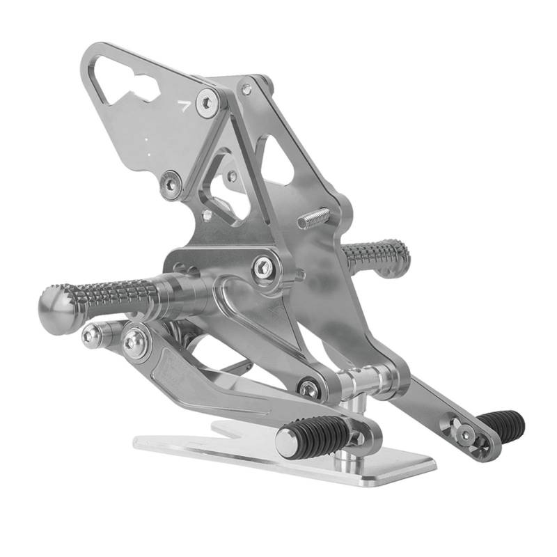 MKVAXR Verstellbare Fußrastenanlage for Motorräder, for Yamaha, MT07 FZ07 MT FZ 07 2013 14 2015 2016 2017 2018 2019 2020 Motorrad-Fußrasten(Titanium) von MKVAXR