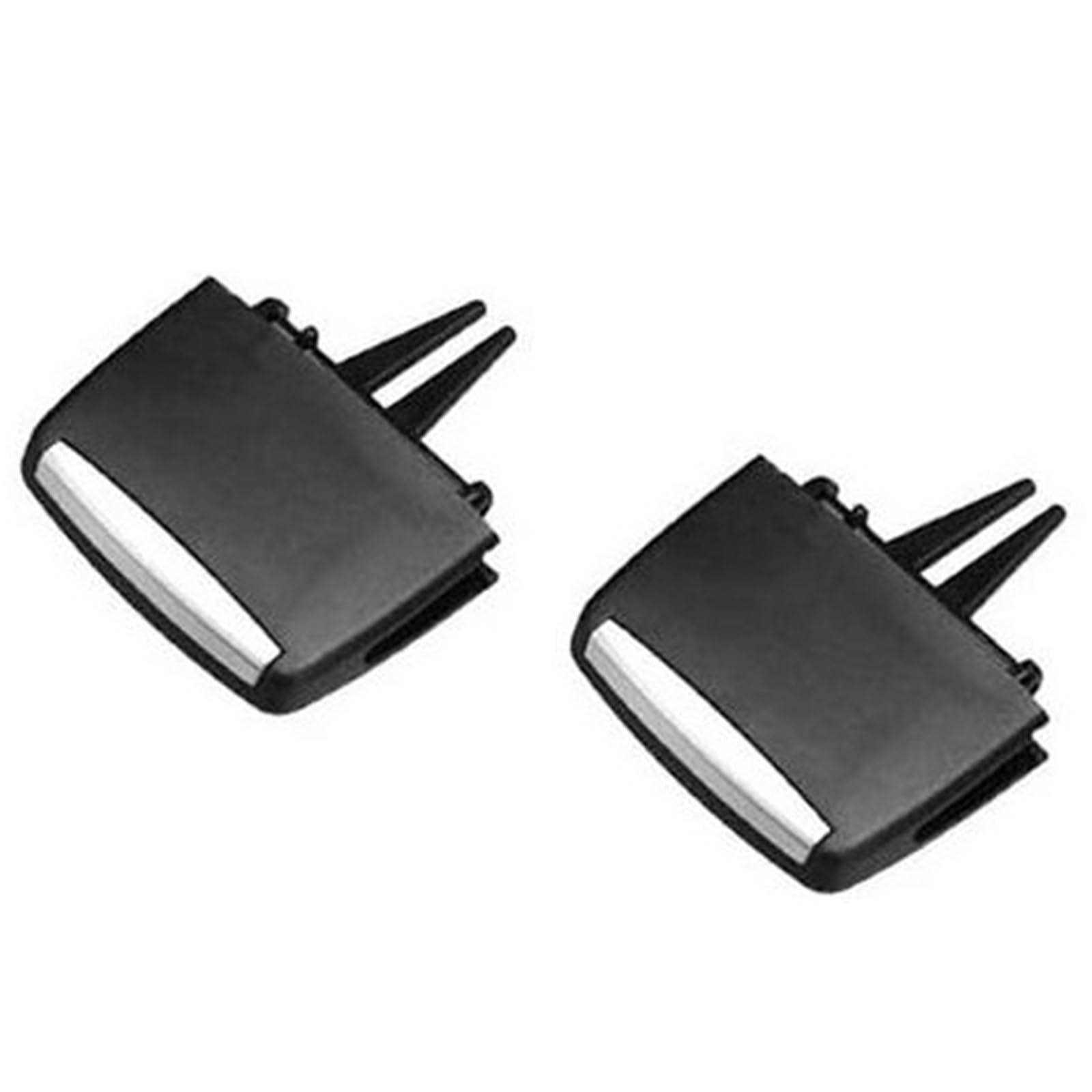 MKVAXR Vorne Hinten Klimaanlage A/C Vent Grille Slider Clip Auto A/C Outlet Tab Clip, for, X5 X6 E70 E71 Lüftungsclip fürs Auto(Black 2pcs Front) von MKVAXR