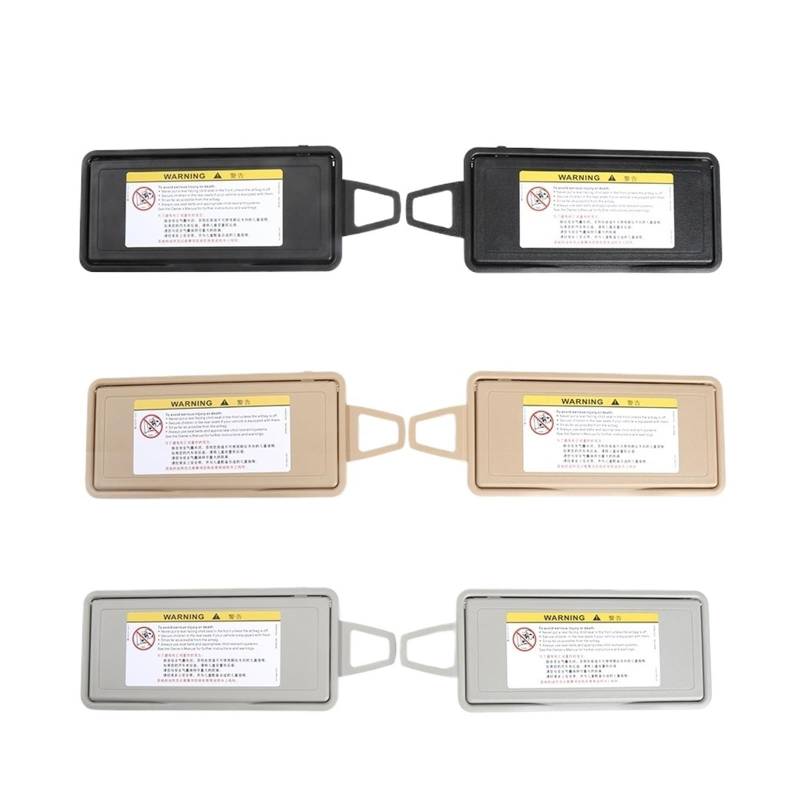 MKVAXR W220 Auto-Sonnenblende, Auto-Innenraum-Sonnenschutz, Visier, Make-up, Kosmetikspiegel-Abdeckung, for Benz, S-Klasse 1998-2005 S350 S400 S500 Make-up-Spiegel für die Sonnenblende im Auto(Gray on von MKVAXR
