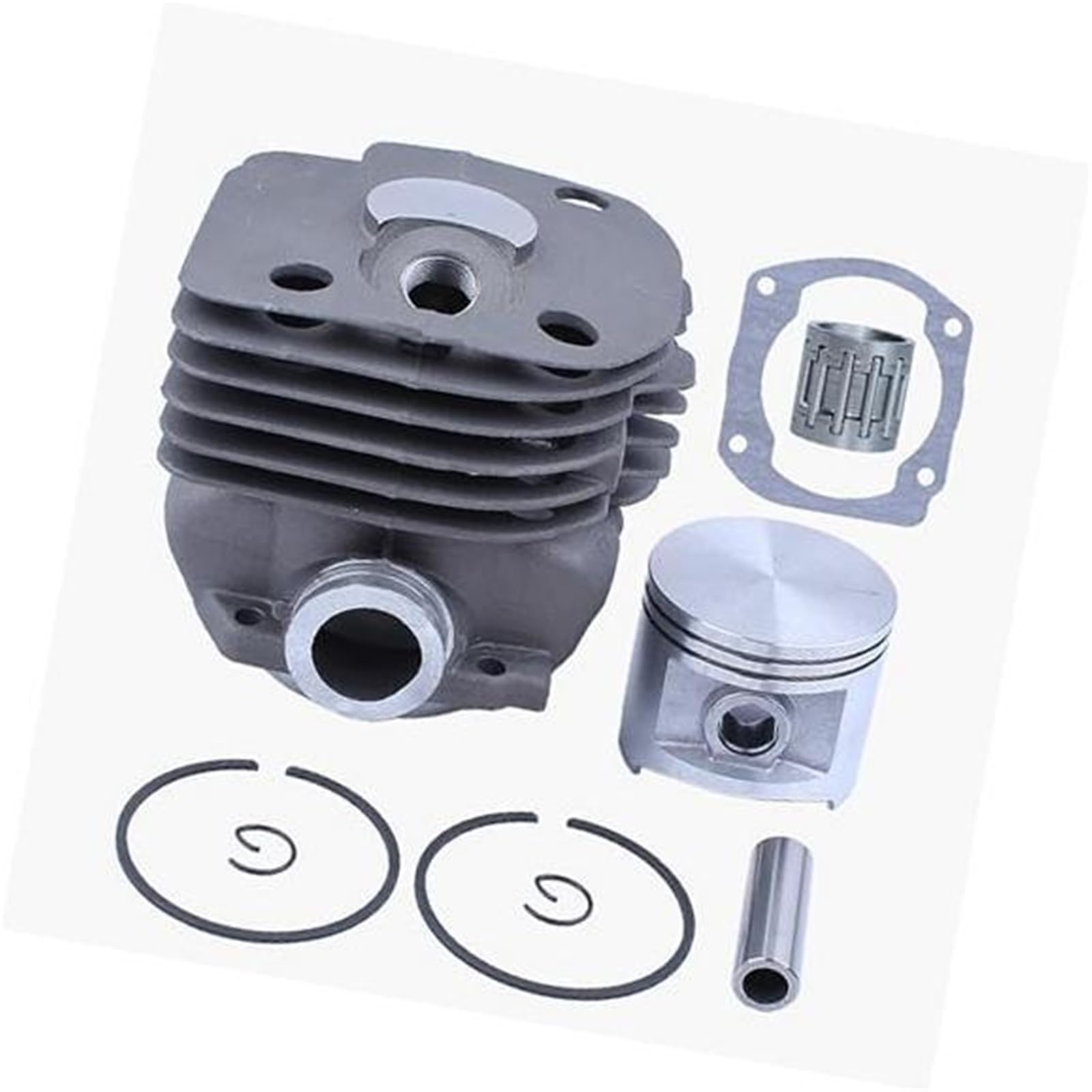 MKVAXR Zylinderkolben, 50-mm-Zylinderkolbendichtung, for Husqvarna, 365 371 372 XP 362 Kettensägenteile, mit Kolben + Stift + Ringe + Sicherungsringe + Nadellager + Zylinderdichtungsersatzteile Garten von MKVAXR