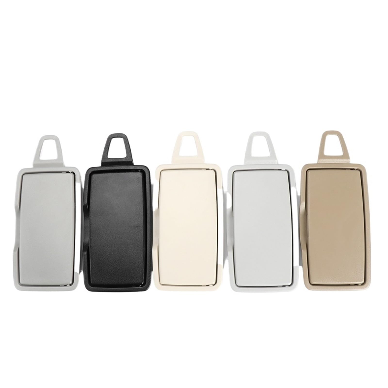 MKVAXR for Mercedes, C GLC-Klasse Neuwagen Frontsonnenblende Spiegelabdeckung Make-up-Spiegelabdeckung Ersatz W205 W253 Make-up-Spiegel für die Sonnenblende im Auto(Left Dark Beige) von MKVAXR