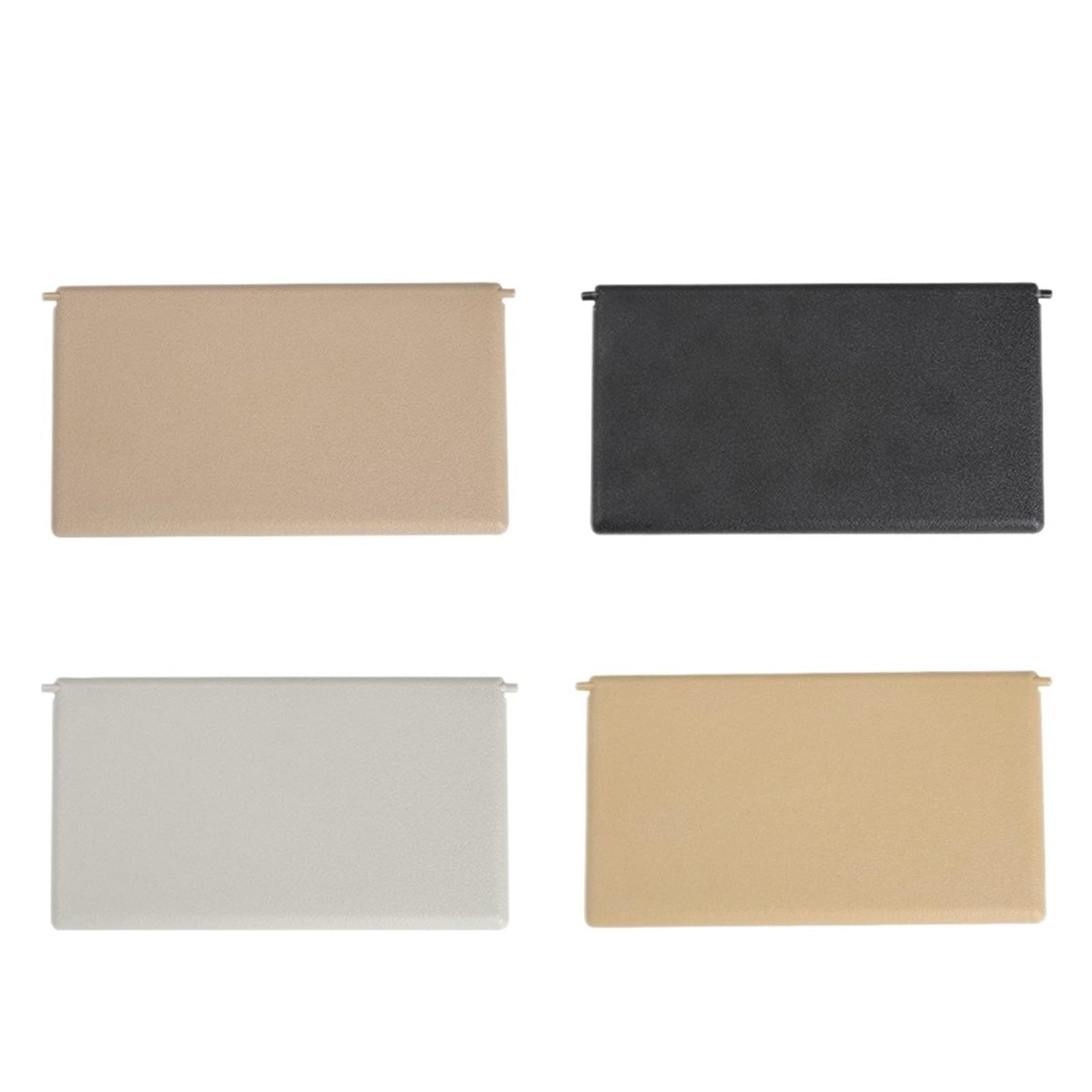 MKVAXR for Mercedes Benz, C-Klasse W203 Sonnenblende Spiegelabdeckung Schwarz Beige A2038102110 Make-up-Spiegel für die Sonnenblende im Auto(Black Model B) von MKVAXR