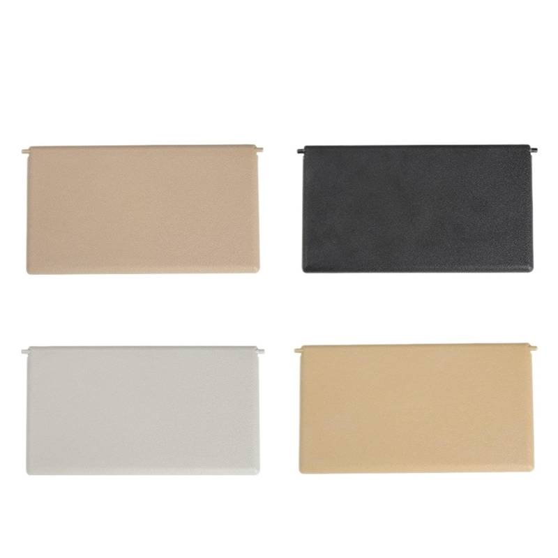 MKVAXR for Mercedes Benz, C-Klasse W203 Sonnenblende Spiegelabdeckung Schwarz Beige A2038102110 Make-up-Spiegel für die Sonnenblende im Auto(Black Model B) von MKVAXR