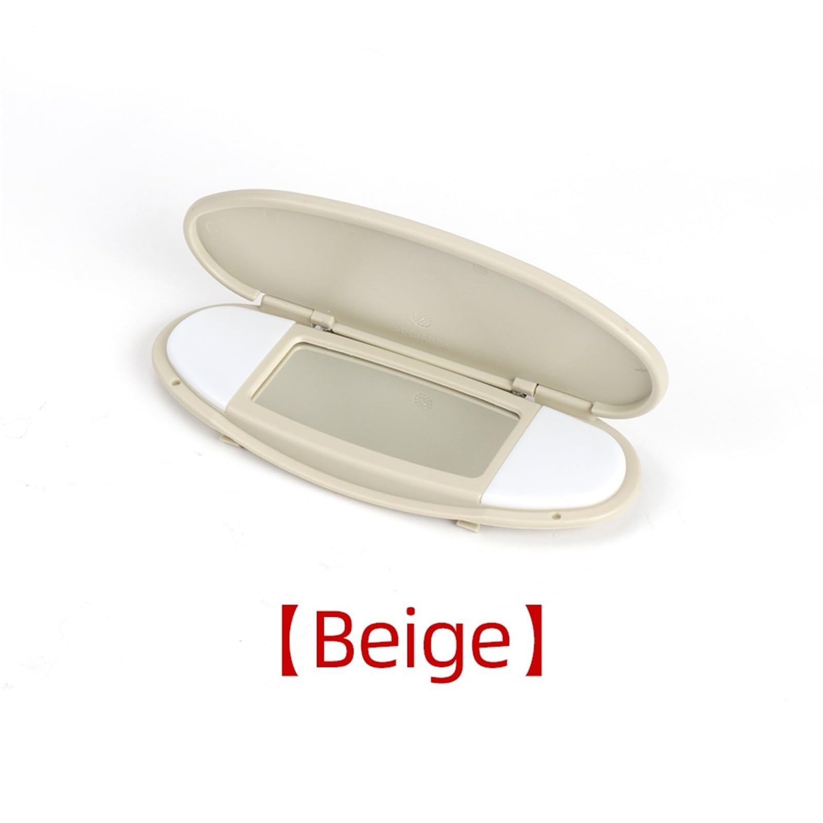 MKVAXR for Mini, for R55 R56 R60 2007-2014 F55 F56 F60 Cooper Neuwagen Sonnenblende Spiegelabdeckung Make-up Spiegelabdeckung Make-up-Spiegel für die Sonnenblende im Auto(Beige) von MKVAXR