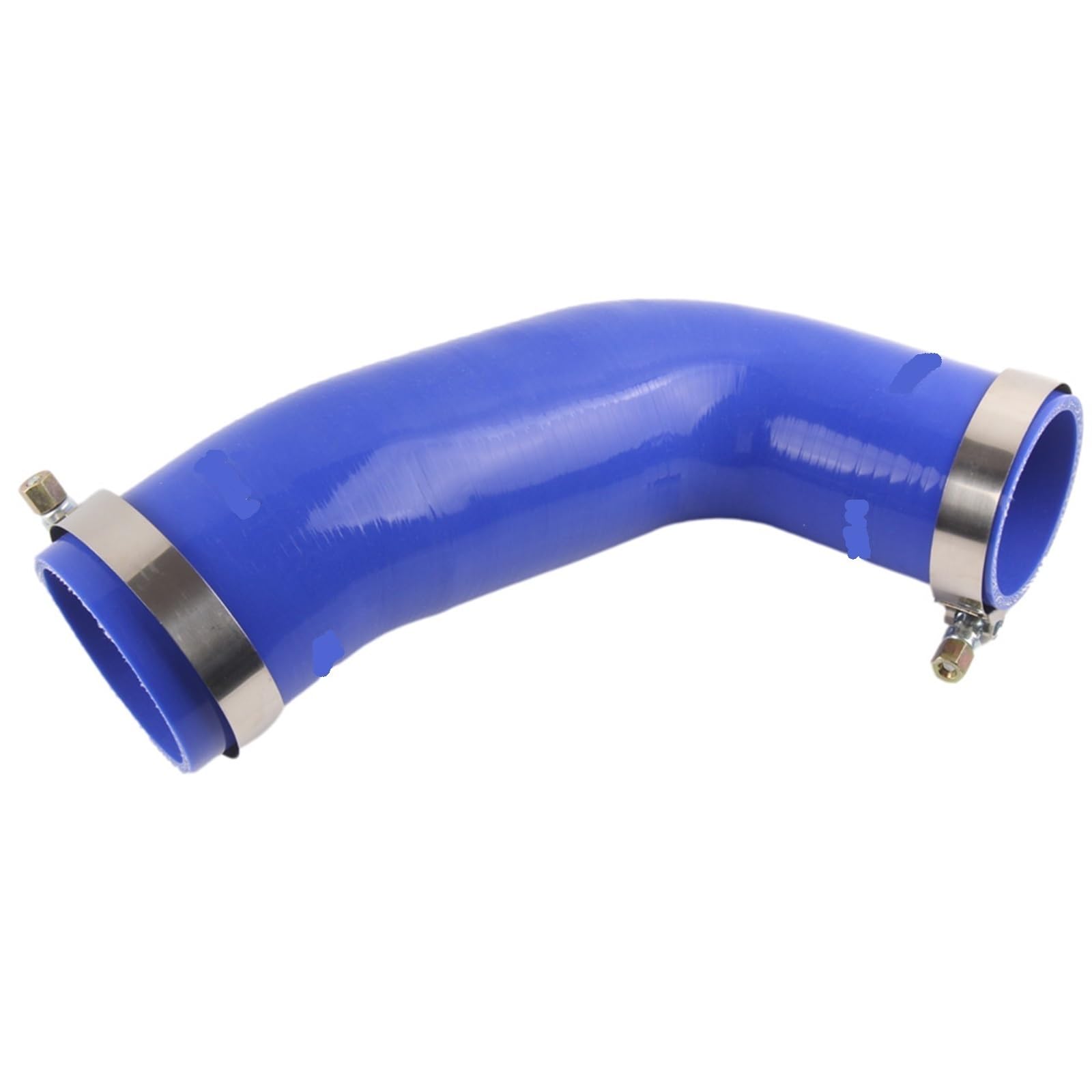 Turbo-Ansaugluftschlauch, MKVAXR Turbolader-Einlass-Auslass-Upgrade-Rohr, Silikonschlauch, Schalldämpfer, Löschsatz(Blue hose with logo) von MKVAXR