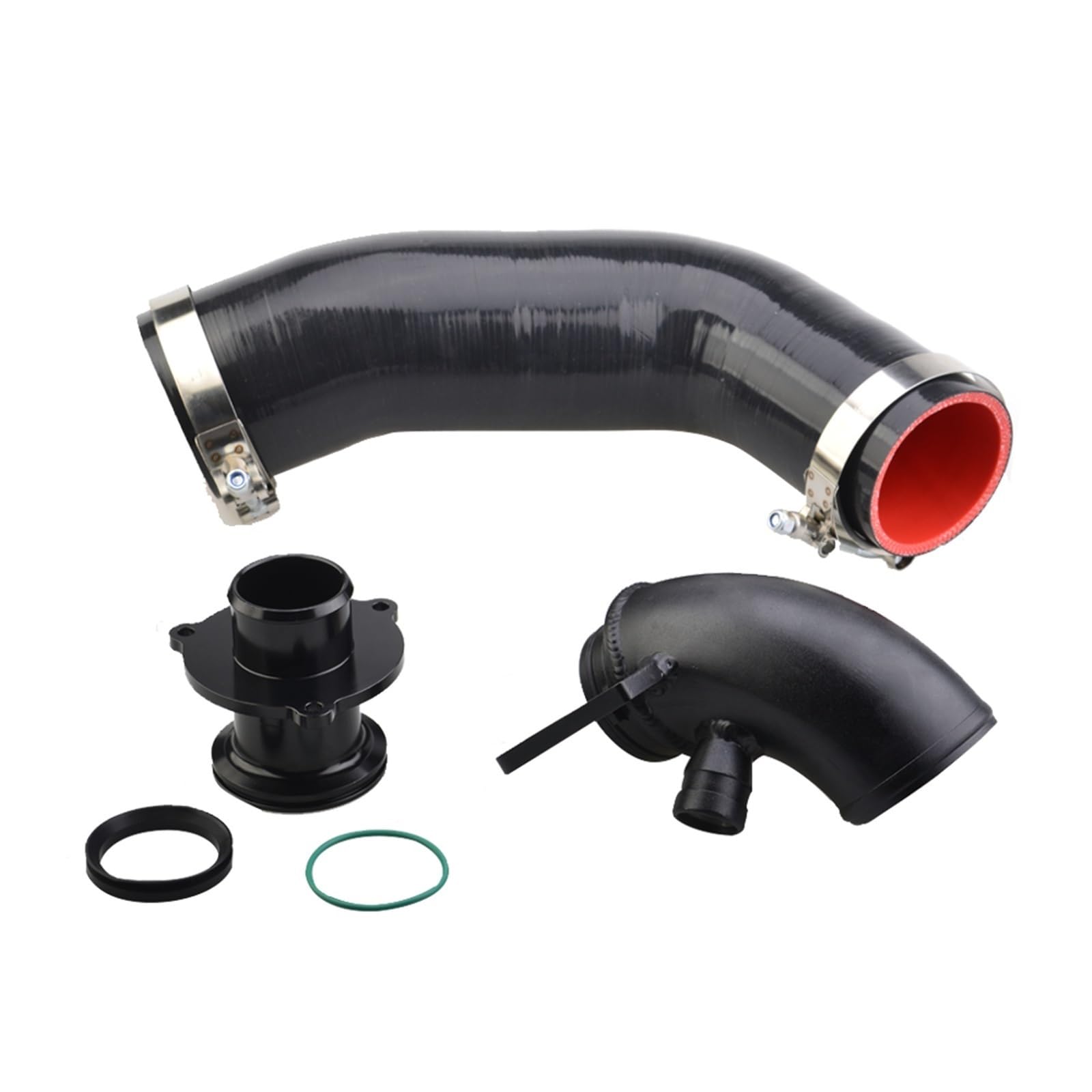 Turbo-Ansaugluftschlauch, MKVAXR Turbolader Einlass Auslass Upgrade Rohr Silikon Schlauch Schalldämpfer Löschen, for VW, for Golf, MK7, for, S3 A3 V8 TT MK3 A3 S3 TT EA888 Motor(Full kit) von MKVAXR