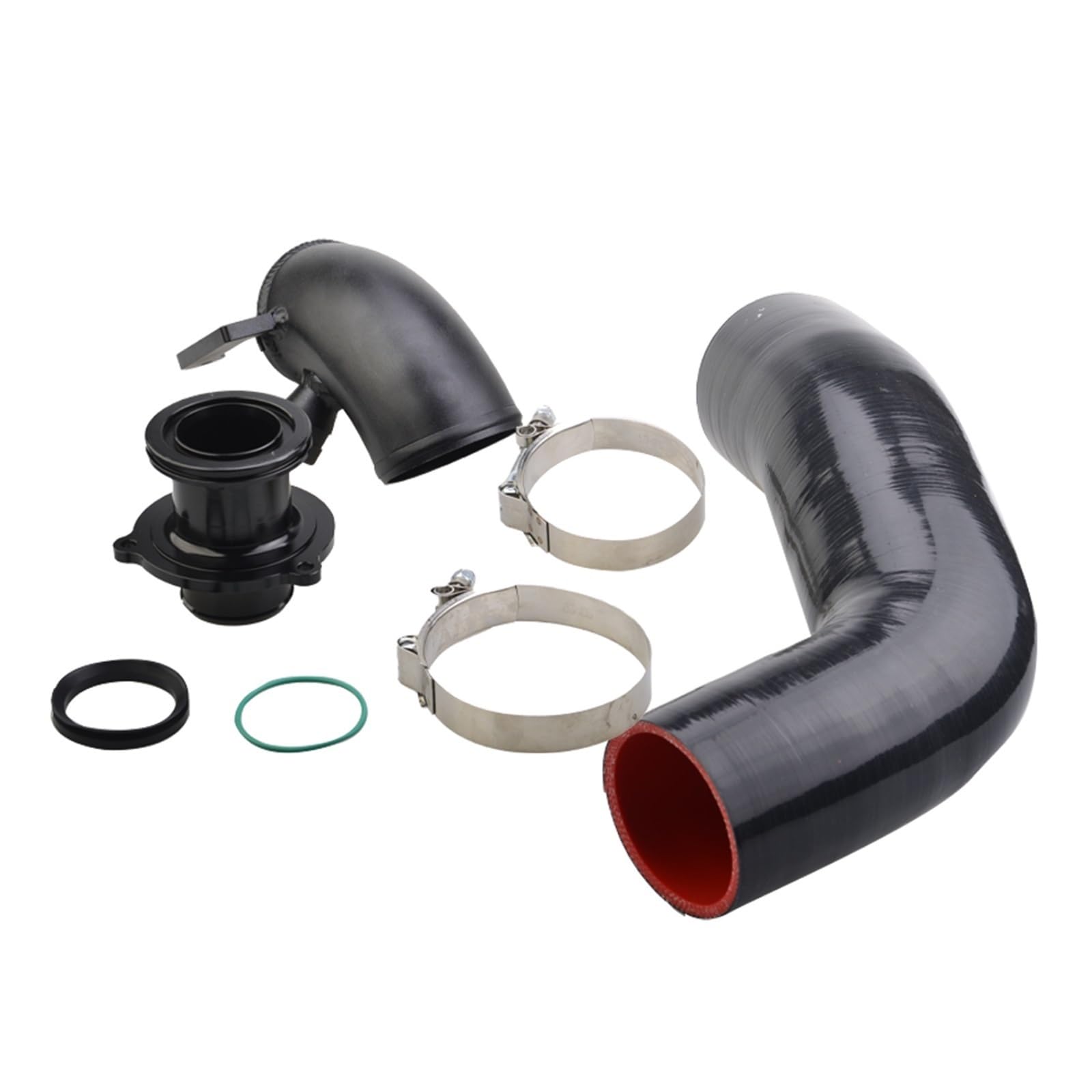 Turbo-Ansaugluftschlauch, MKVAXR Turbolader Einlass Auslass Upgrade Rohr Silikon Schlauch Schalldämpfer Löschen, for VW, for Golf, MK7, for, S3 A3 V8 TT MK3 A3 S3 TT EA888 Motor(Red) von MKVAXR