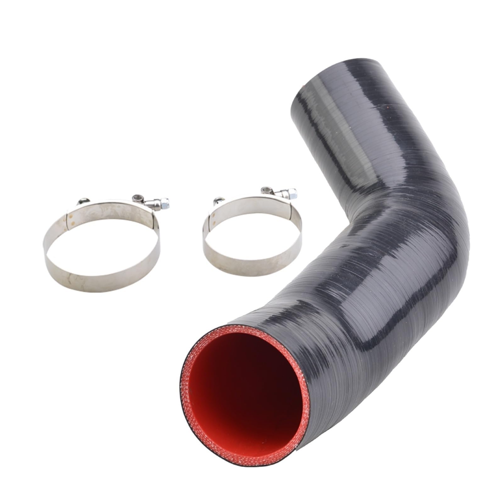 Turbo-Ansaugluftschlauch, MKVAXR Turbolader Einlass Auslass Upgrade Rohr Silikon Schlauch Schalldämpfer Löschen, for VW, for Golf, MK7, for, S3 A3 V8 TT MK3 A3 S3 TT EA888 Motor(Silicone pipe only) von MKVAXR