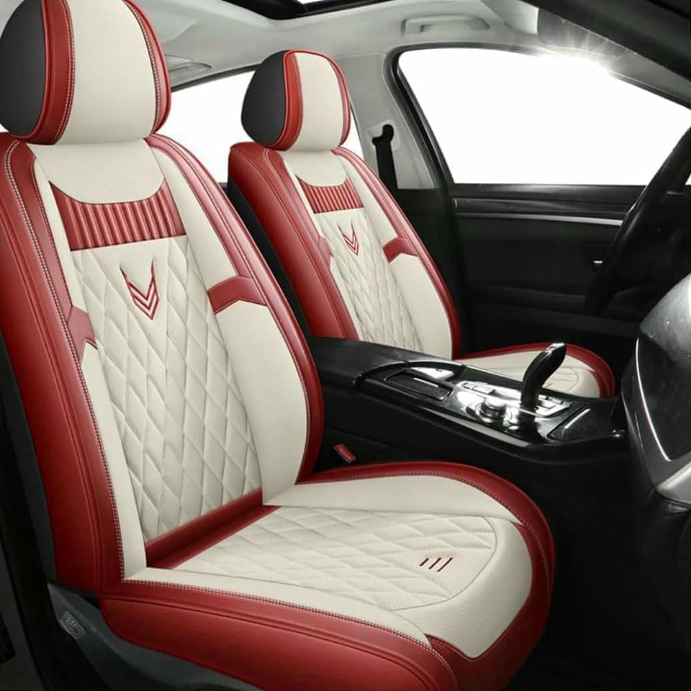 Autositzbezüge Leder Für VW Volkswagen Touareg Variantl Tiguan Golf New Beetle Sharan Caravelle, Universal Sitzbezüge Vordersitze und Rücksitze, Wasserdichte Sitz Protektor, Zubehör Innenraum Autositzbezüge Leder Für VW Volkswagen Touareg Variantl Tiguan Golf New Beetle Sharan Caravelle, Universal Sitzbezüge Vordersitze und Rücksitze, Wasserdichte Sitz Protektor, Zubehör Innenraum von MKWGZPGW