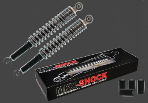 MKX-Stossdämpfer universell chrom 320 mm - 1 Satz incl. 4 Stellhülsen von MKX