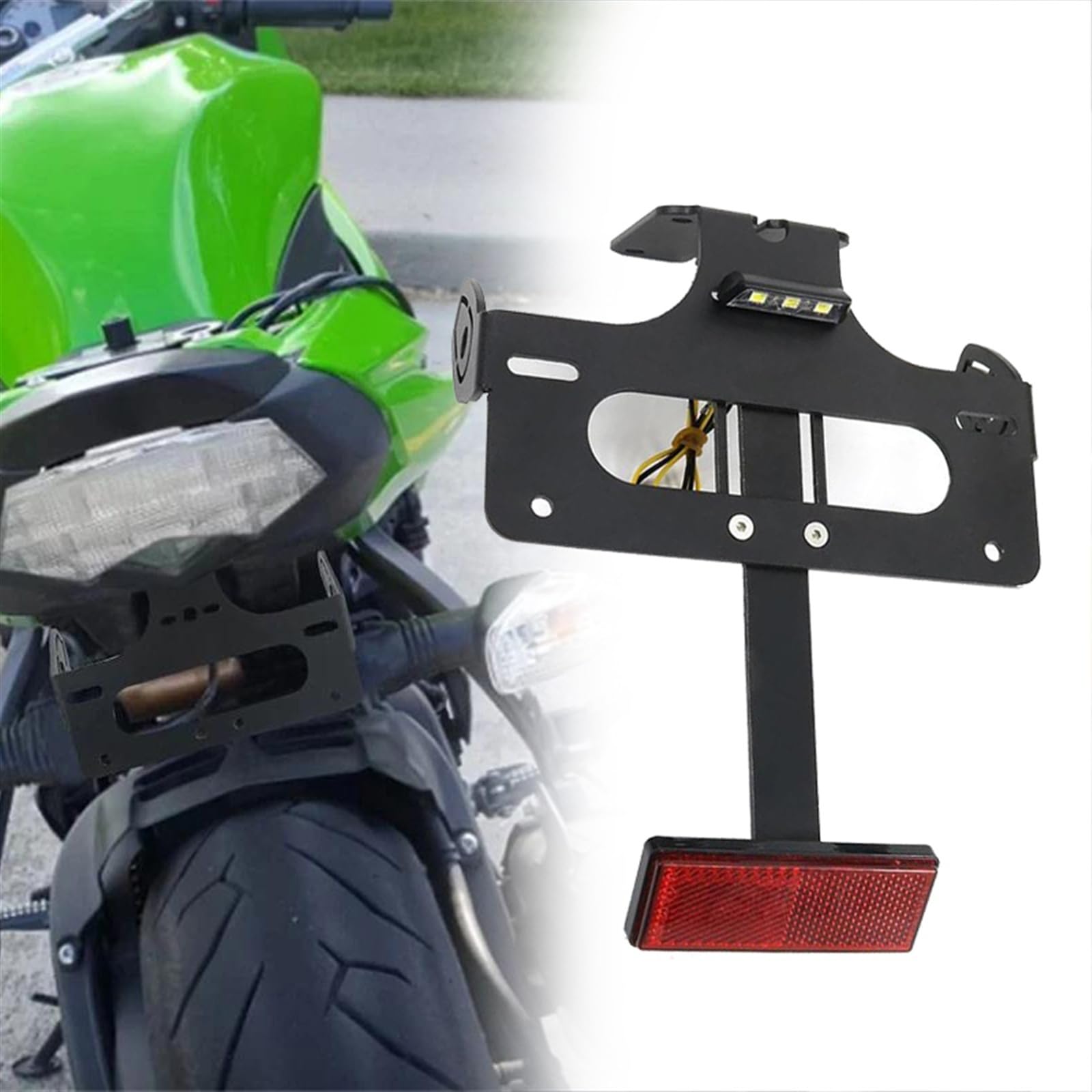 MKYOKO Hinten F&Ender Eliminator Nummer Kennzeichen Halter Halterung Schwanz Ordentlich Für K&awasaki H2 SX SE 2018 2019 2020 2021 2022 MKYOKO Hinten F&Ender Eliminator Nummer Kennzeichen Halter Halterung Schwanz Ordentlich Für K&awasaki H2 SX SE 2018 2019 2020 2021 2022 von MKYOKO