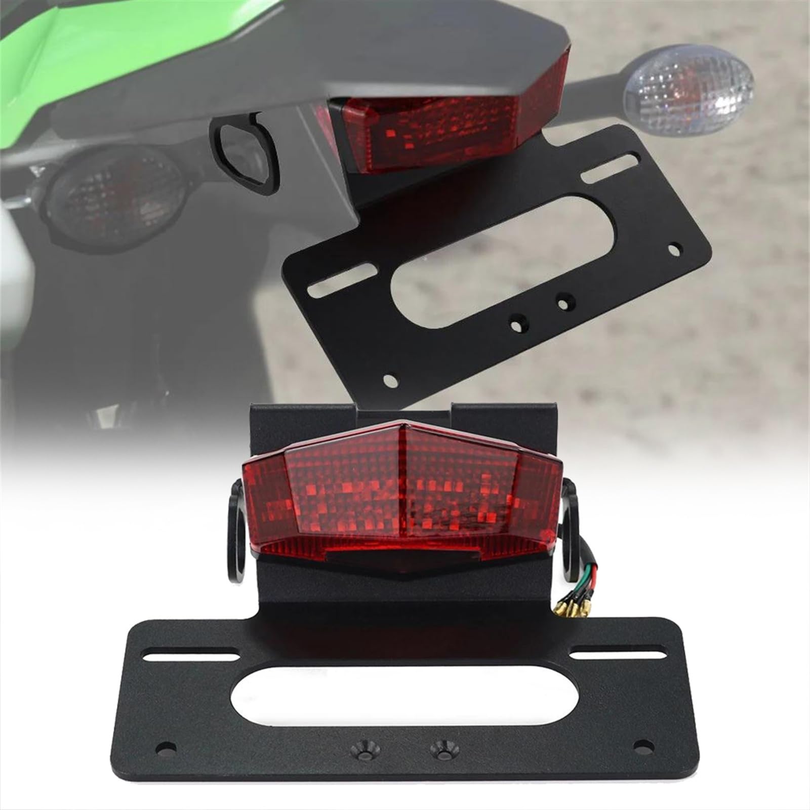 MKYOKO Kennzeichenhalter Für K&awasaki KLX 230R 2020 2021 2022 2023 F&ender Eliminator Motorrad Bremslicht Nummernrahmen KLX230R MKYOKO Kennzeichenhalter Für K&awasaki KLX 230R 2020 2021 2022 2023 F&ender Eliminator Motorrad Bremslicht Nummernrahmen KLX230R von MKYOKO