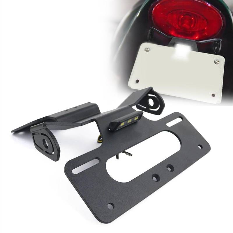 MKYOKO Motorrad Hinten Schwanz Ordentlich Kennzeichen Halter Für K&awasaki Z650RS 2021 2022 2023 F&ender Eliminator Kit Registrierung Halterung von MKYOKO
