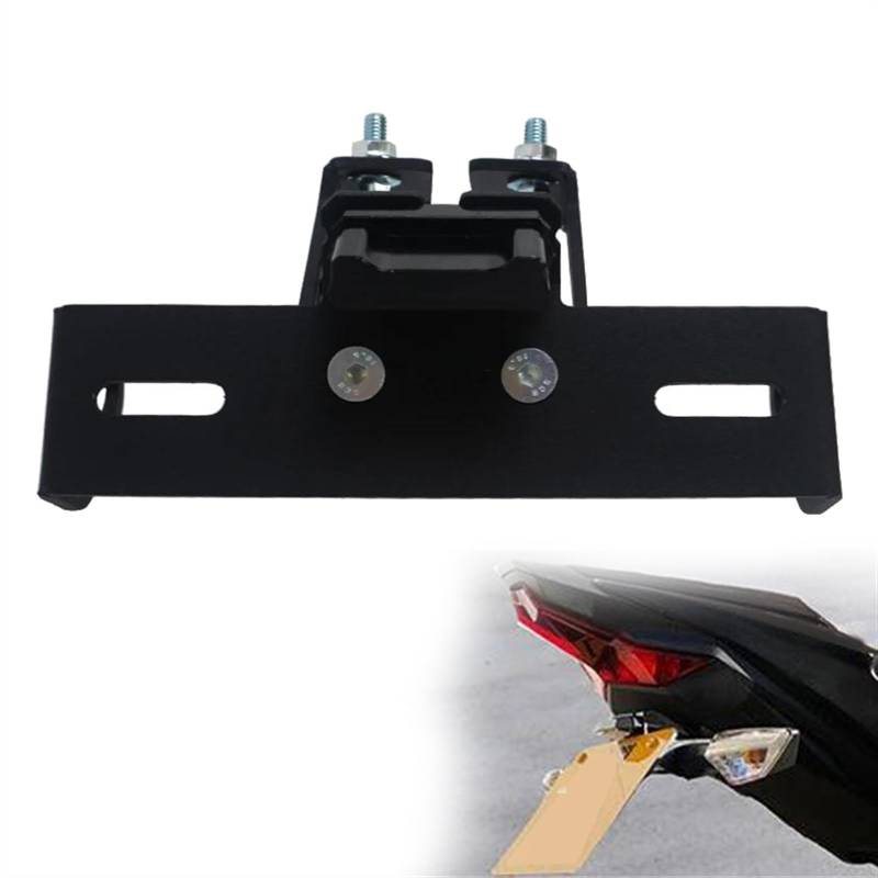 MKYOKO Motorrad Kennzeichen Rahmen Halter Halterung Mit Licht Schwanz Ordentlich F&ender Eliminator Für K&awasaki Für Ninja ZX-6R ZX636 ZX6R ABS 2022 2023 von MKYOKO