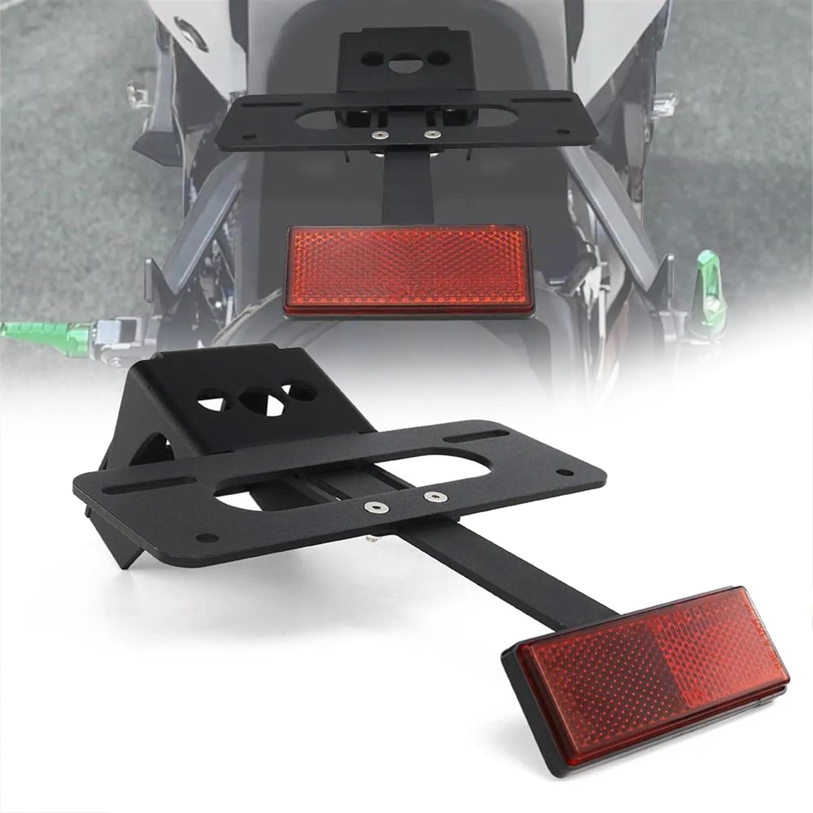MKYOKO Motorrad Kennzeichenhalter Hinten Schwanz Ordentlich F&Ender Eliminator Kit Zubehör Für K&awasaki ZX-10R ZX10R 2021 2022 2023 MKYOKO Motorrad Kennzeichenhalter Hinten Schwanz Ordentlich F&Ender Eliminator Kit Zubehör Für K&awasaki ZX-10R ZX10R 2021 2022 2023 von MKYOKO