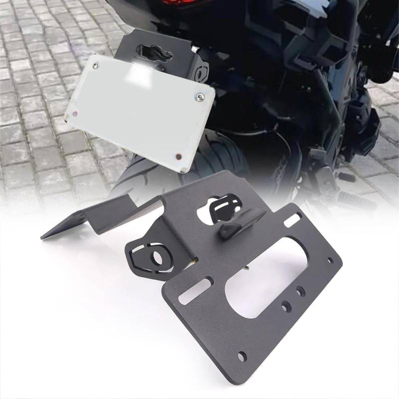 MKYOKO Motorrad-Kennzeichenhalter-Rahmen Für K&awasaki Für Versys 650 2015 2016 2017 2018 2019 2020 2021 2022 2023 Heck-Endstück-Ordentlicher Fender-Eliminator-Satz von MKYOKO