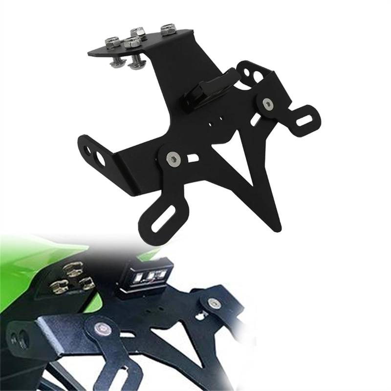 MKYOKO Motorrad Tail Tidy F&ender Eliminator Für K&awasaki Für Ninja ZX-4RR ZX4RR ZX 4RR ZX4R ZX-4R 2022 2023 Kennzeichenhalter Blinker von MKYOKO