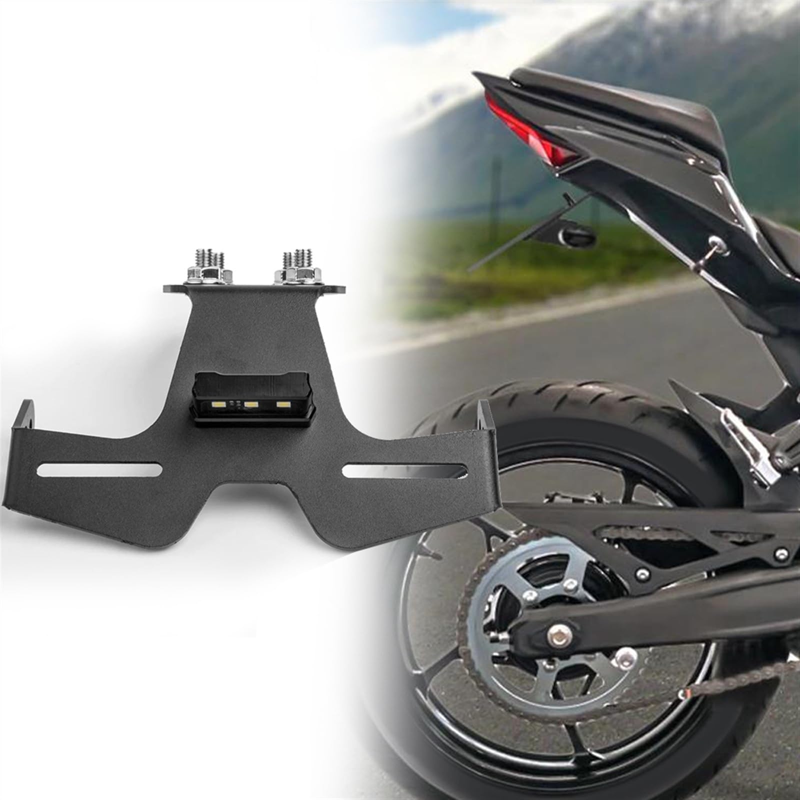 MKYOKO Schwanz Ordentlich F&ender Eliminator Mit Licht Für K&awasaki Für Ninja ZX-25R 2020 2021 ZX 25R Kennzeichen Halter Halterung ZX25R Zubehör MKYOKO Schwanz Ordentlich F&ender Eliminator Mit Licht Für K&awasaki Für Ninja ZX-25R 2020 2021 ZX 25R Kennzeichen Halter Halterung ZX25R Zubehör von MKYOKO