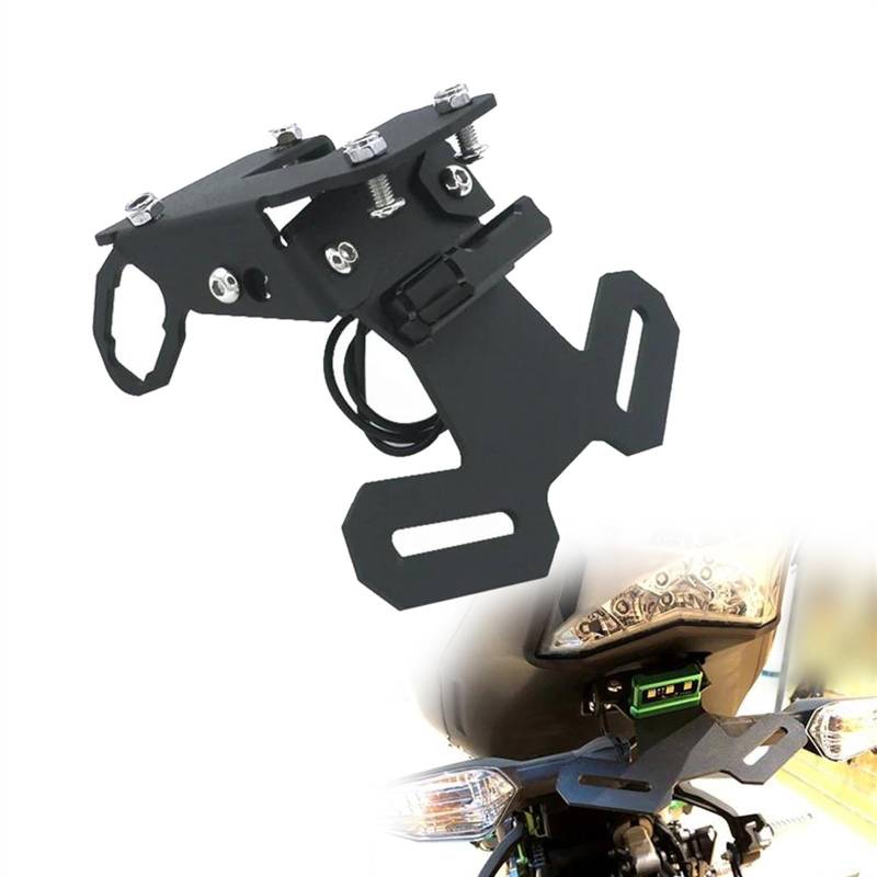 MKYOKO Tail Tidy F&Ender Eliminator Für K&awasaki Z900 ABS Z 900 2017–2023 2018 2019 2020 2021 2022 Kennzeichenhalter Mit Licht von MKYOKO