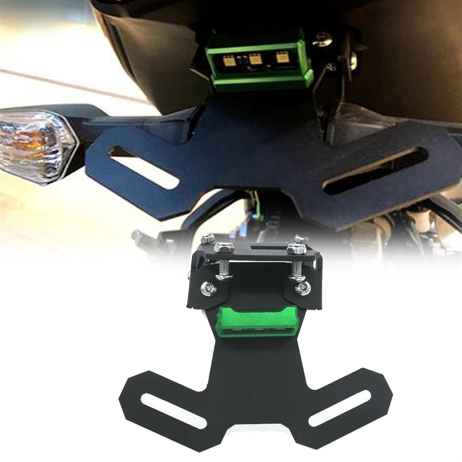 MKYOKO Tail Tidy F&Ender Eliminator Registrierungsnummer Kennzeichenhalter Mit Licht Für K&awasaki Z900 Z 900 2017 2018 2019 2020 2021 2022 2023 MKYOKO Tail Tidy F&Ender Eliminator Registrierungsnummer Kennzeichenhalter Mit Licht Für K&awasaki Z900 Z 900 2017 2018 2019 2020 2021 2022 2023 von MKYOKO