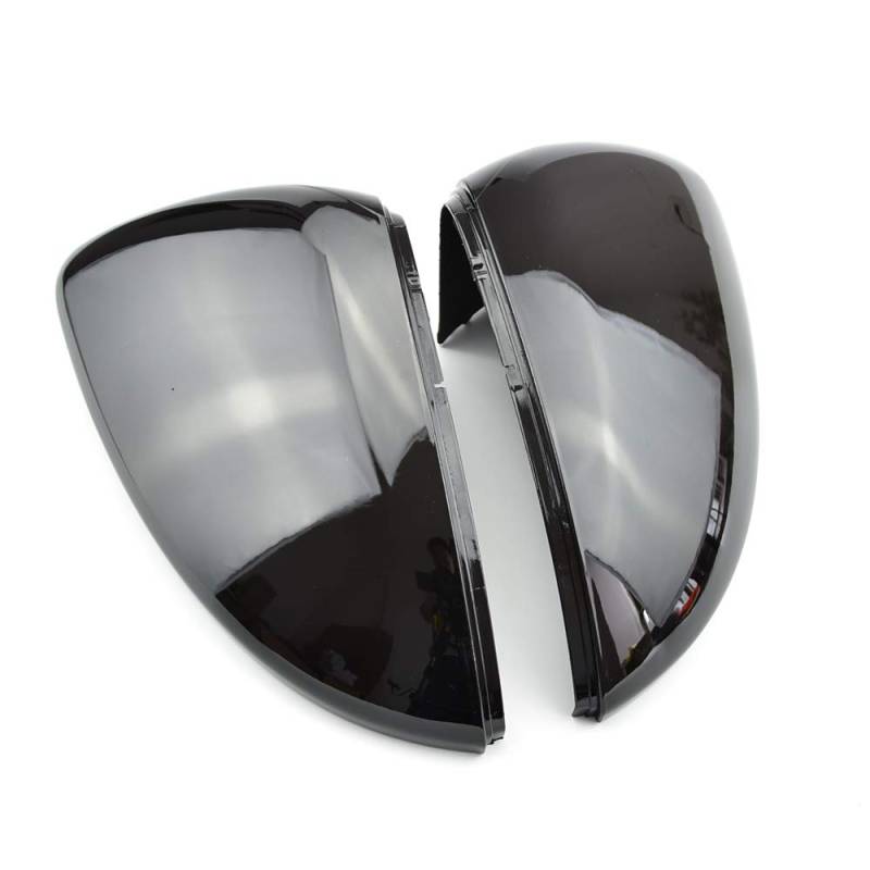 MKptopia 2pc Chrom Matt Seitenspiegelabdeckung Tür Rückspiegel Abdeckung Shell Cover kompatibel mit VW Golf 7 (Schwarz) von MKptopia