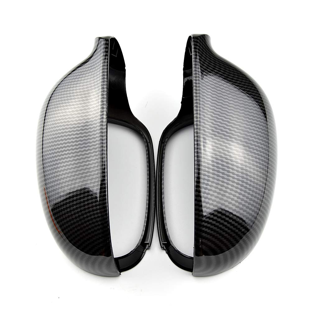 MKptopia ABS Carbon Schwarz Seitenspiegelabdeckung Kompatibel mit VW Pas-sat B6 R36 Golf 5 J-etta MK5-Karbonfaser MKptopia ABS Carbon Schwarz Seitenspiegelabdeckung Kompatibel mit VW Pas-sat B6 R36 Golf 5 J-etta MK5-Karbonfaser von MKptopia