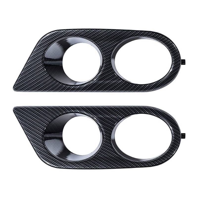 Auto Scheinwerfer Gitter 1 Paar für E46 für M3 2001 2002 2003 2004 2005 2006 Carbon Fiber Nebelscheinwerfer Grill CoverFrame Surrounds Air Duct Nebelscheinwerfer Haube von MLIOJU