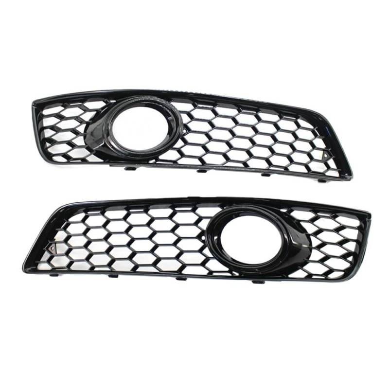 Auto Scheinwerfer Gitter 2 Stücke Auto Nebelscheinwerfer Lampengrill Abdeckung Frontstoßstange Kühlergrill Mesh Honeycomb Hex Für A3 8P 2009 2010 2011 2012 2013 von MLIOJU