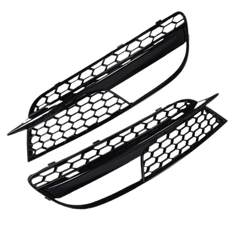 Auto Scheinwerfer Gitter 2Pcs Auto Front Stoßstange Nebel Licht Kühlergrill Abdeckung Für A5 2012 2013 2014 2015 2016 8T0807681H 8T0807682H von MLIOJU