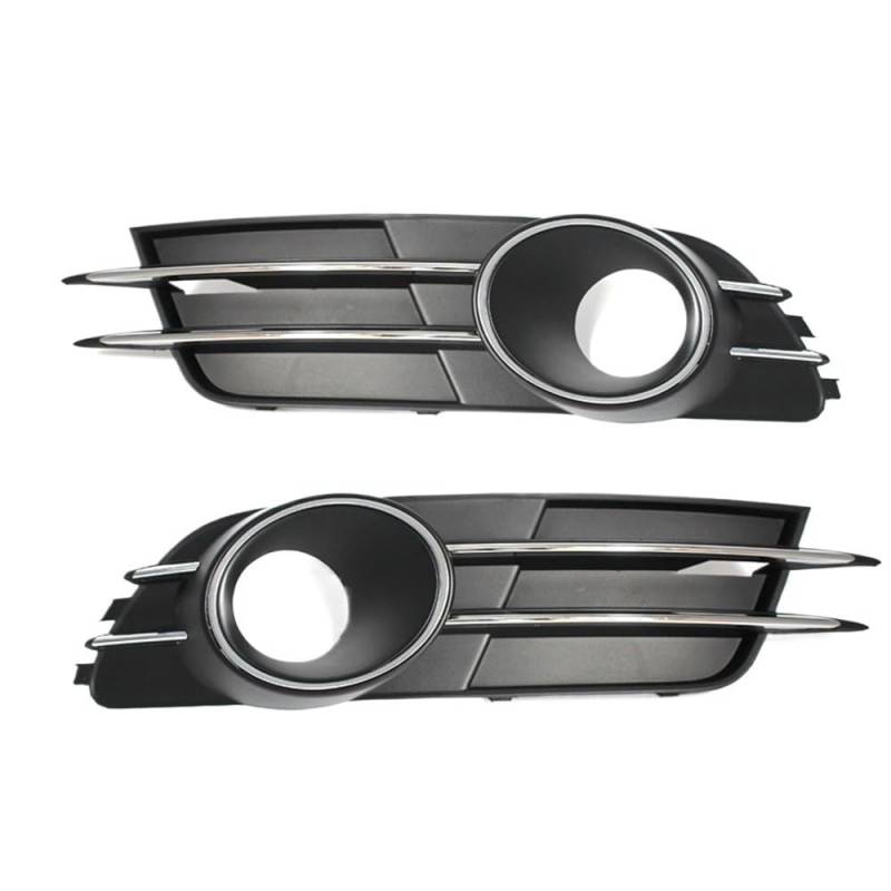 Auto Scheinwerfer Gitter Chrom Unteren Stoßfänger Nebel Licht Lampe Abdeckung Grille Für A6 C7 2011 2012 2013 2014 2015 Auto Zubehör von MLIOJU