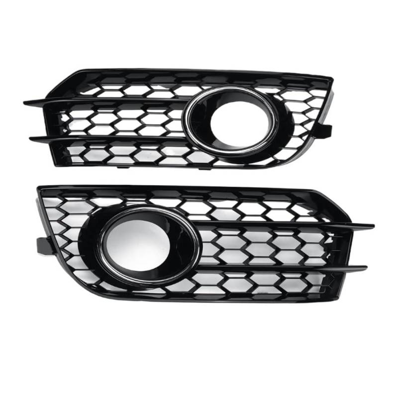 Auto Scheinwerfer Gitter Paar Auto Frontstoßstange Nebelscheinwerfer Grill Kühlergrill Für A1 8X 2010-2014 Honeycomb Mesh Nebelscheinwerfer Haubengrill X0807681A 8X0807682A von MLIOJU