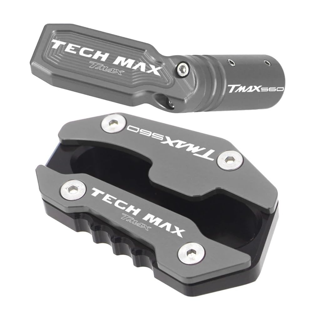 Seitenständer Pad Für TMAX560 Tech Max 2020 2021 2022 2023 TMAX 560 Motorrad Kickstand Fuß Seite Ständer Verlängerung Pad Zubehör von MLIOJU