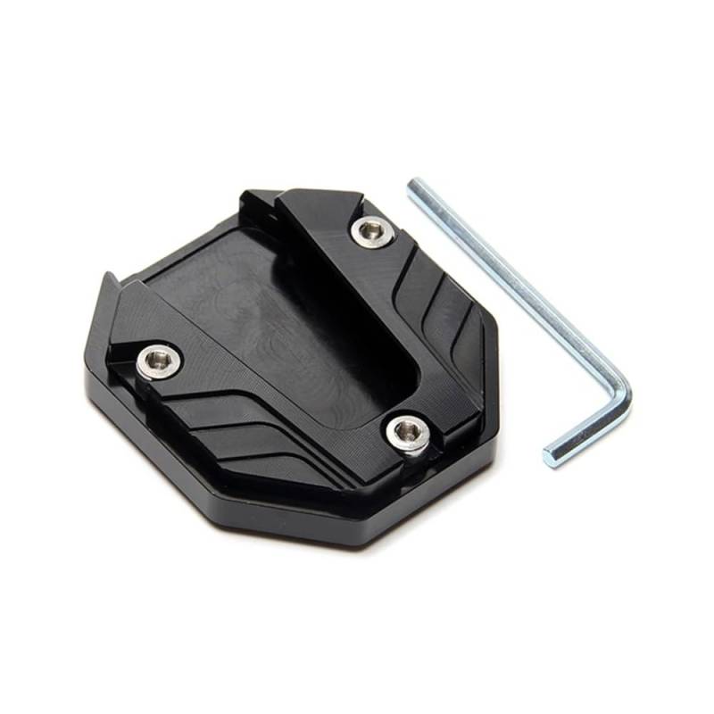 Seitenständer Pad Roller Motorrad Fahrrad Ständer Extender Fuß Seite Stehen Verlängerung Pad Unterstützung Platte Anti-Skid Vergrößerte Basis von MLIOJU