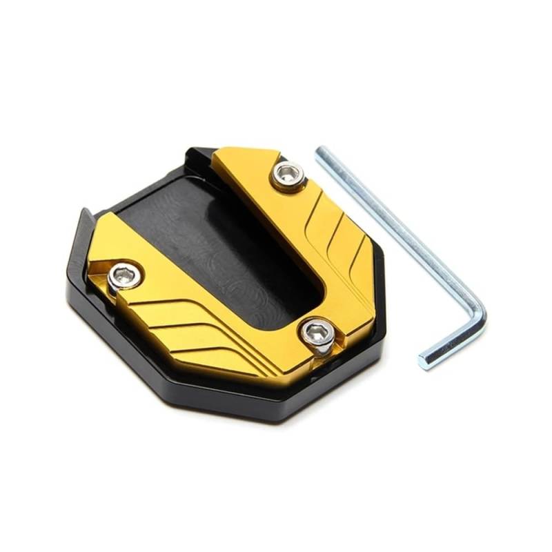 Seitenständer Pad Roller Motorrad Fahrrad Ständer Extender Fuß Seite Stehen Verlängerung Pad Unterstützung Platte Anti-Skid Vergrößerte Basis von MLIOJU