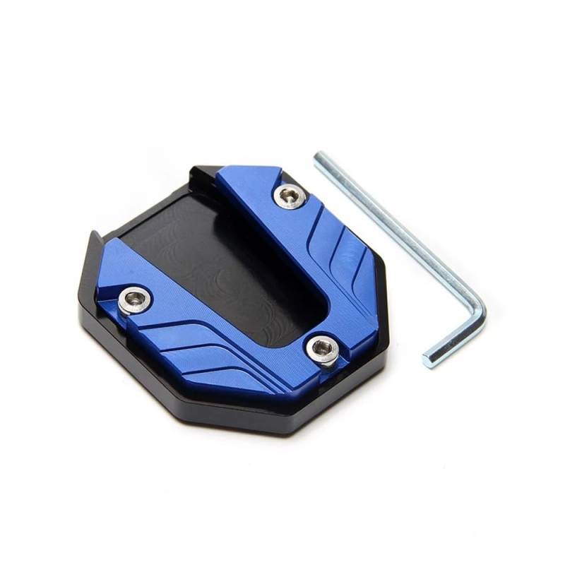 Seitenständer Pad Universal Aluminium Legierung Motorrad Fahrrad Ständer Extender Fuß Seite Stehen Verlängerung Pad Unterstützung Platte Anti-Skid Vergrößerte Basis von MLIOJU