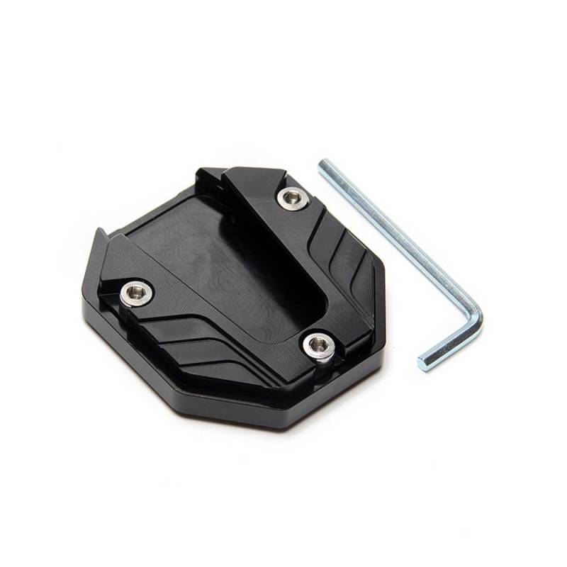 Seitenständer Pad Universal Aluminium Legierung Motorrad Fahrrad Ständer Extender Fuß Seite Stehen Verlängerung Pad Unterstützung Platte Anti-Skid Vergrößerte Basis von MLIOJU