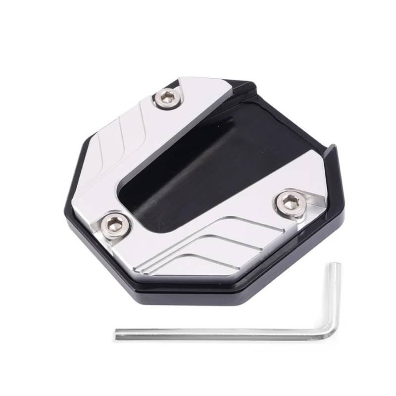 Seitenständer Pad Universal Roller Motorrad Fahrrad Ständer Extender Fuß Seite Stehen Verlängerung Pad Unterstützung Platte Anti-Skid Vergrößert Basis Halter von MLIOJU
