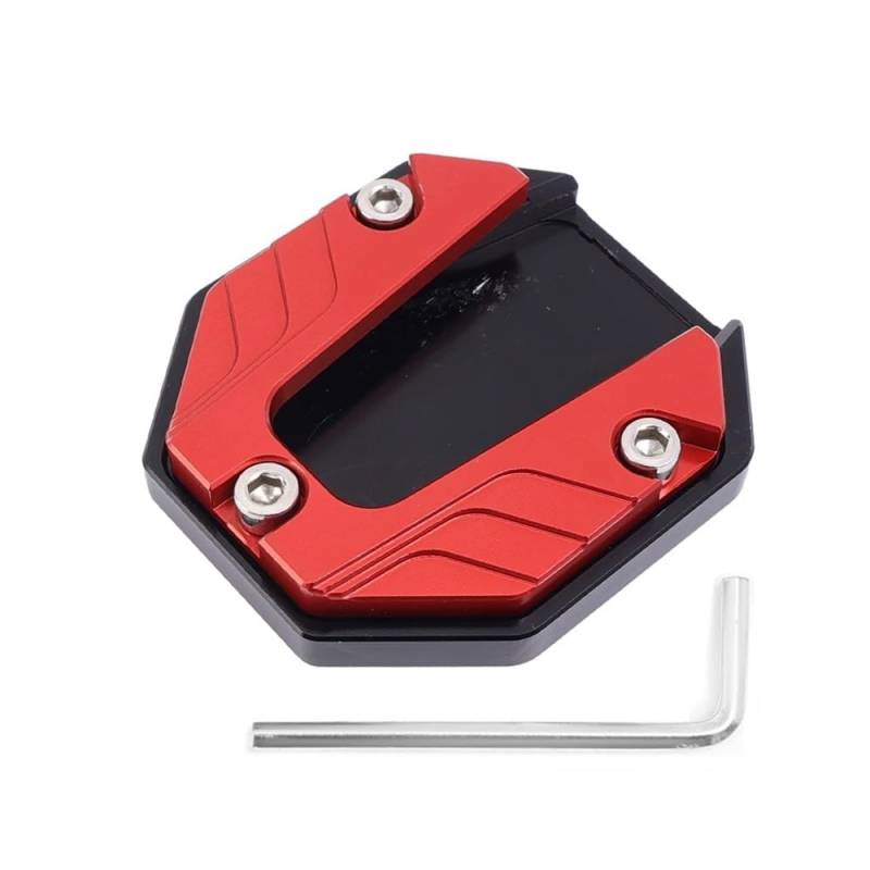 Seitenständer Pad Universal Roller Motorrad Fahrrad Ständer Extender Fuß Seite Stehen Verlängerung Pad Unterstützung Platte Anti-Skid Vergrößert Basis Halter von MLIOJU