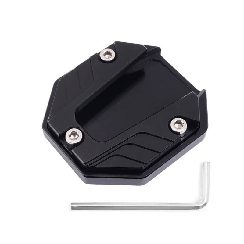 Seitenständer Pad Universal Roller Motorrad Fahrrad Ständer Extender Fuß Seite Stehen Verlängerung Pad Unterstützung Platte Anti-Skid Vergrößert Basis Halter von MLIOJU