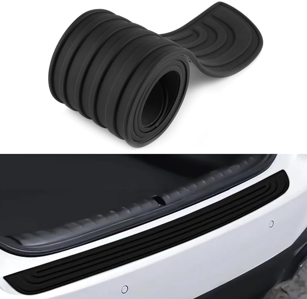 Stoßstangenschutz aus Gummi Für Opel Vivaro C I 2019-2024, Kratzfest und Abriebfest, Selbstklebender Heckstoßstangenschutz Car Zubehör,Black-104X9CM Stoßstangenschutz aus Gummi Für Opel Vivaro C I 2019-2024, Kratzfest und Abriebfest, Selbstklebender Heckstoßstangenschutz Car Zubehör,Black-104X9CM von MLLAS
