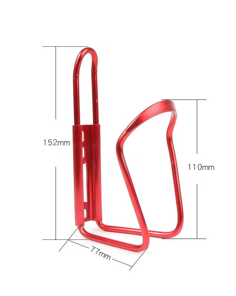 Leicht Aluminium Legierung Mountainbike Flasche Käfig Rennrad Wasser Tasse Käfig Fahrrad Zubehör Auslaufsicher(Black) von MLLNPP