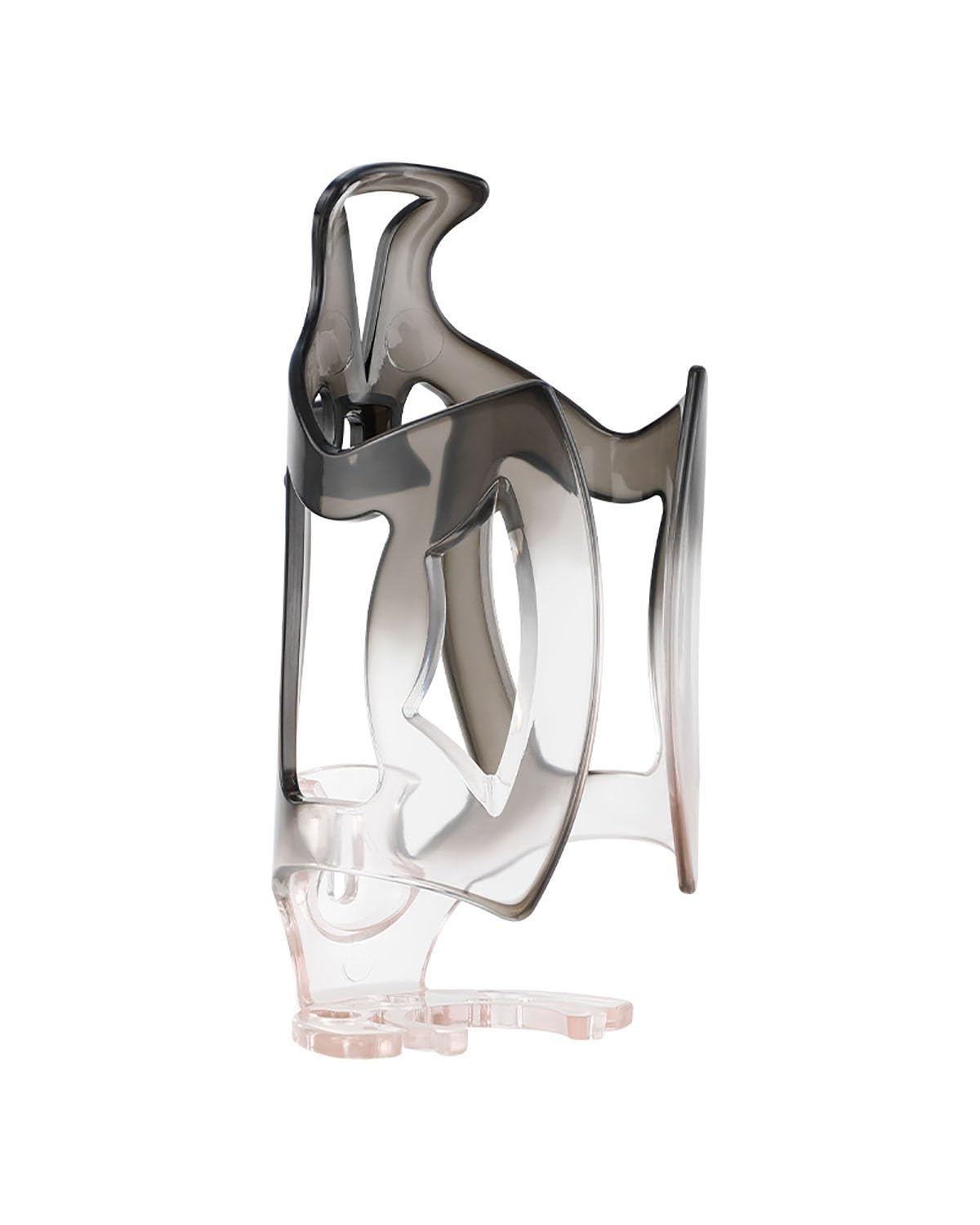 Leicht Fahrrad-Wasserflaschenhalter, PC-integrierter Kunststoff, Farbverlauf, Fahrradausrüstung, Fahrrad-Wasserbecherhalter Auslaufsicher(Black-White) von MLLNPP