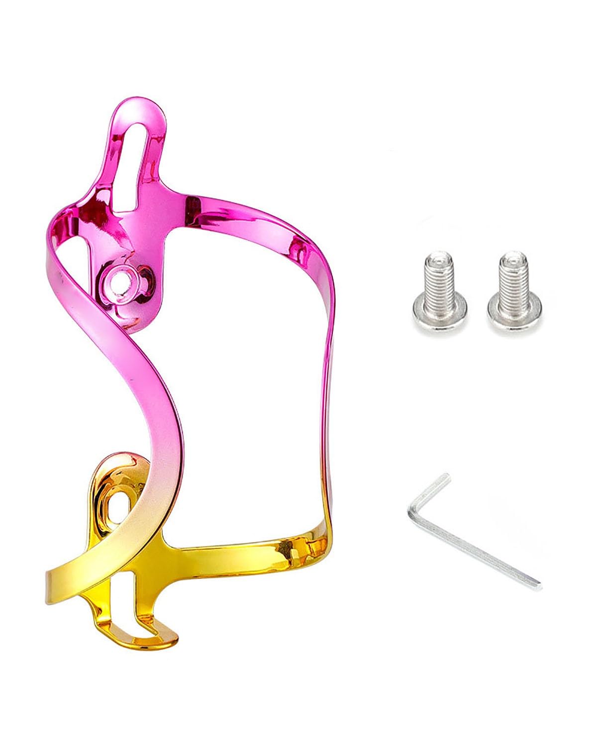 Leicht Fahrrad-Wasserflaschenhalter Aluminiumlegierung Fahrrad-Wasserbecherhalter, Farbverlauf, Bunt, Mountainbike-Flaschenhalter Aus Aluminiumlegierung Auslaufsicher(Type1) von MLLNPP