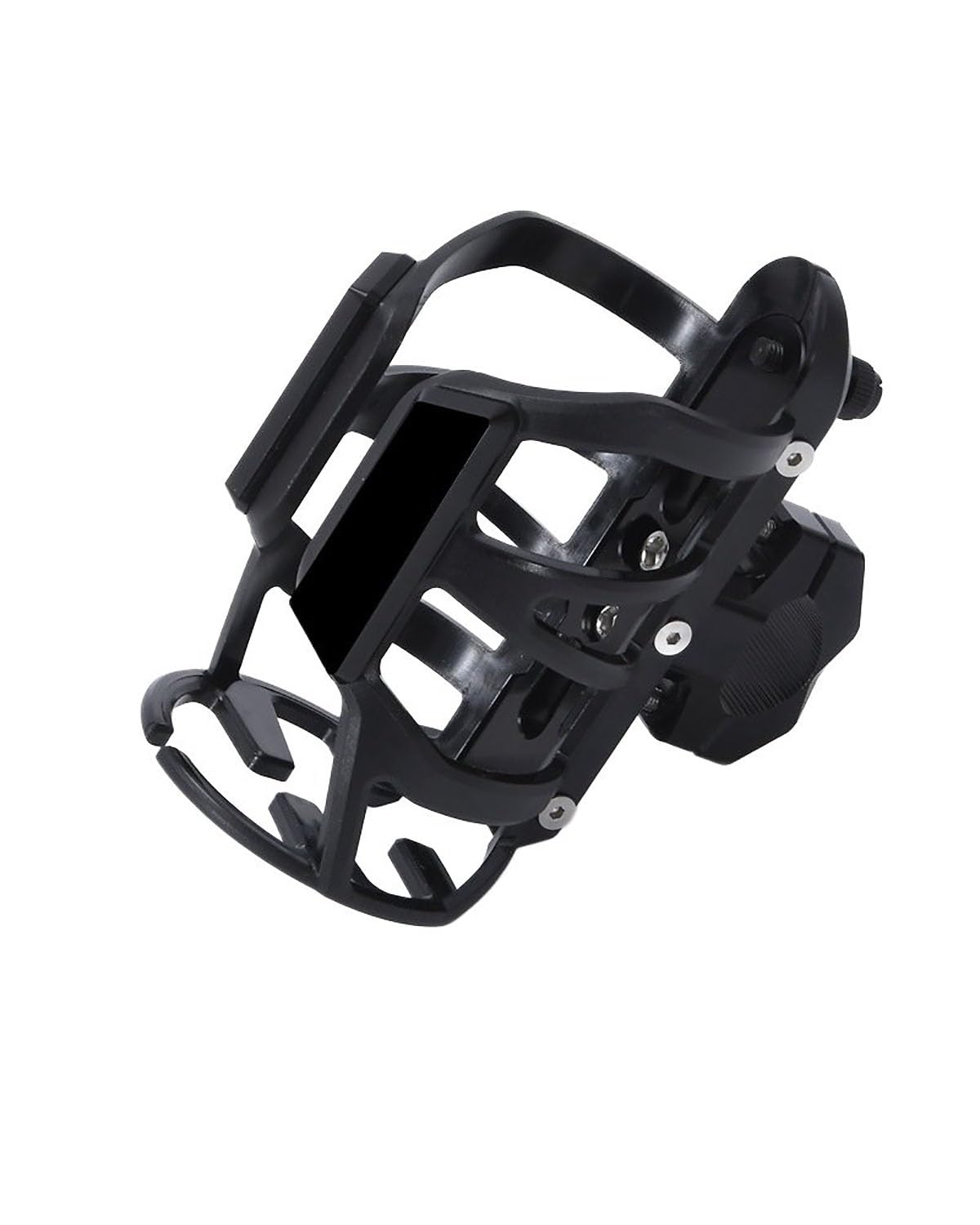 Leicht Motorrad Fahrrad Wasser Flasche Halter Universal Elektrische Fahrzeug Aluminium Legierung Wasser Tasse Halter Auslaufsicher(Black) von MLLNPP