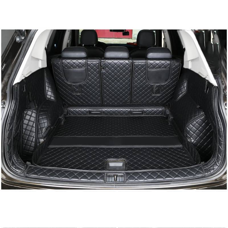 All Inclusive Kofferraummatte für BMW X4 F26 2014-2018, Auto Leder Kofferraummatten Wasserdicht Verschleißfest Kofferraum Ledermatte,Black von MLONE