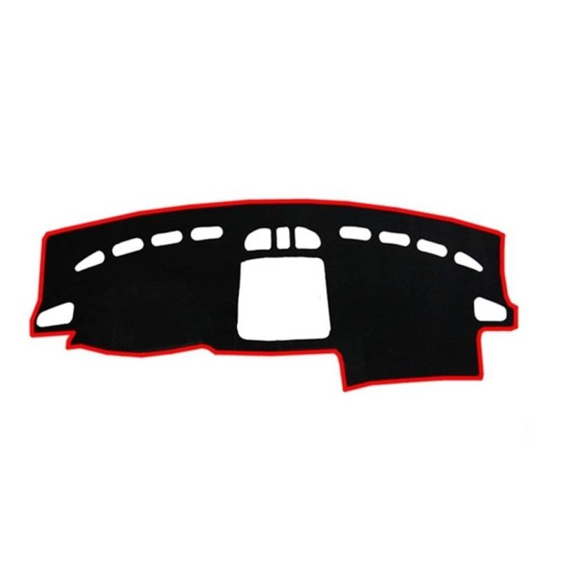 Auto Dashboard Abckung Matte Auto Dashboard Abdeckung Dash Matte Anti-Slip Instrument Teppich Für Sko&da Für Yeti 2009 2010 2011 2012 2013 2014 2015 2016 2017(Right Hand Drive,Red Edge) von MLTLKPPVNG