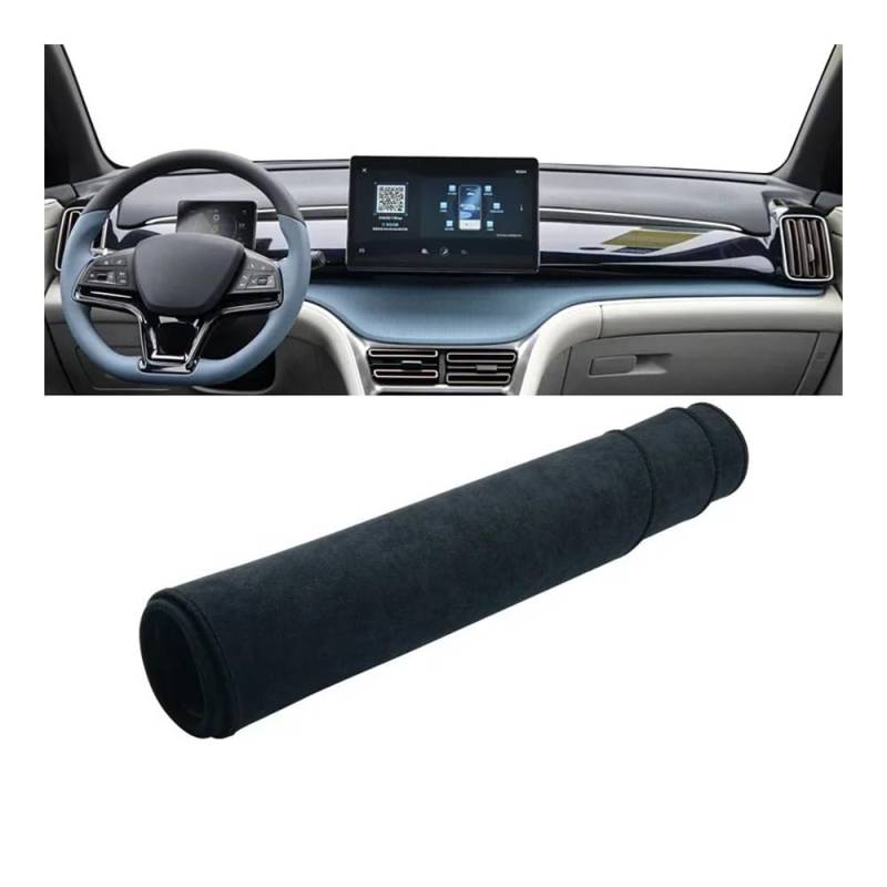 Auto Dashboard Abckung Matte Für BYD Für Song Pro DM-ich EV 2021 2022 2023 2024 Auto Dashboard Abdeckung Dash Matte Sonnenschutz Nicht-slip Pad Innen(B Black) von MLTLKPPVNG