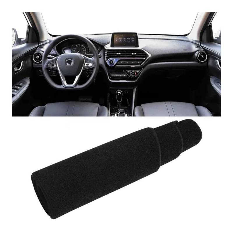 Auto Dashboard Abckung Matte Für Changan Für Alsvin 2018 2019 2020 2021 2022 2023 Auto-Armaturenbrettabdeckung Armaturenbrettmatte Sonnenschutz Rutschfeste Unterlage(A Black Side) von MLTLKPPVNG
