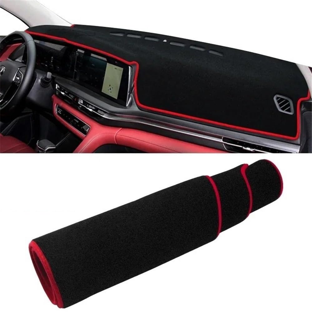 Auto Dashboard Abckung Matte Für Changan Für CS75 PLUS 2020 2021 2022 Auto Dashboard Abdeckung Dash Matte Sonnenschutz Nicht-slip Pad Innen(A Red Side) von MLTLKPPVNG