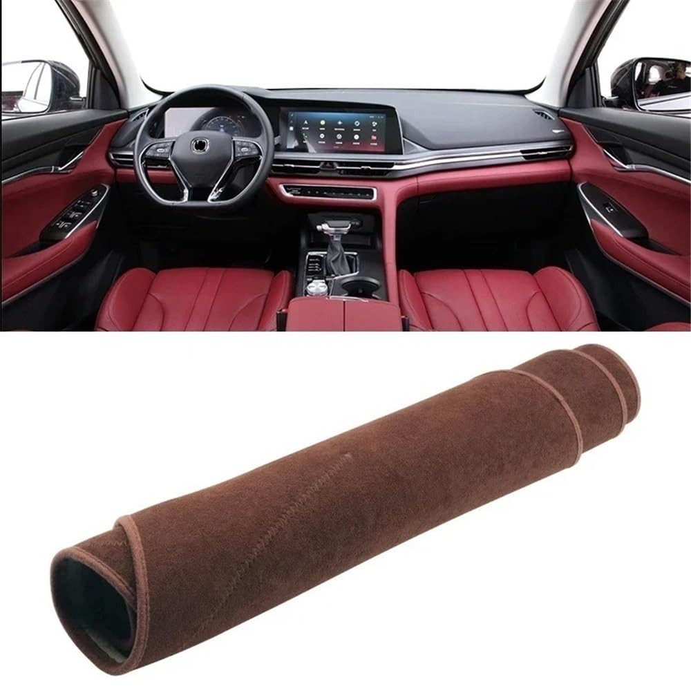 Auto Dashboard Abckung Matte Für Changan Für CS75 PLUS 2020 2021 2022 Auto Dashboard Abdeckung Dash Matte Sonnenschutz Nicht-slip Pad Innen(B Brown) von MLTLKPPVNG